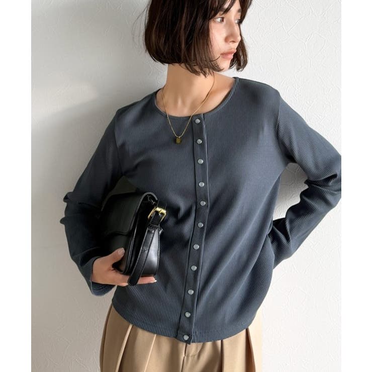 前後2wayドットボタンRIBカーディガン | Classical Elf  | 詳細画像40 