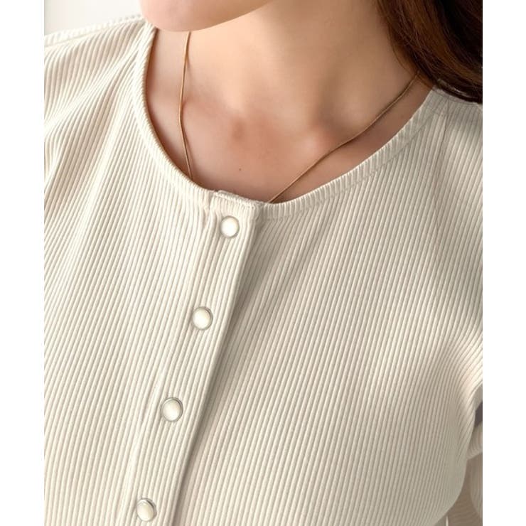 前後2wayドットボタンRIBカーディガン | Classical Elf  | 詳細画像42 