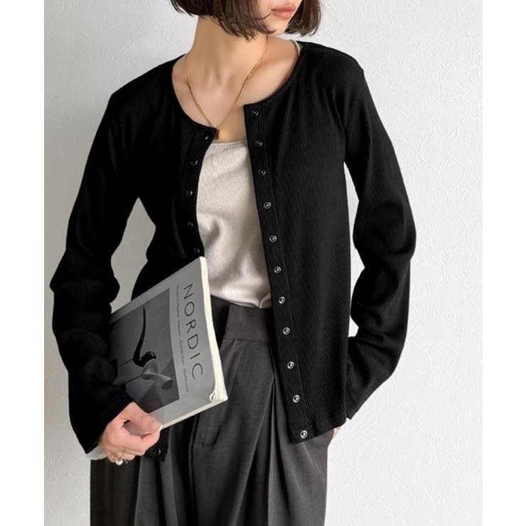 前後2wayドットボタンRIBカーディガン | Classical Elf  | 詳細画像44 