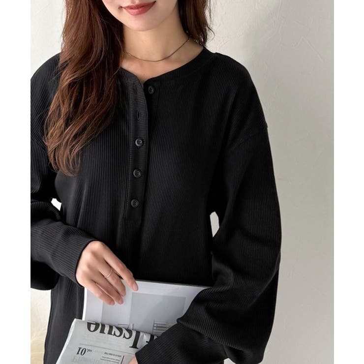 リラックス感とお洒落を両立。2wayヘンリーネックリブワンピース（ロング丈） | Classical Elf  | 詳細画像8 