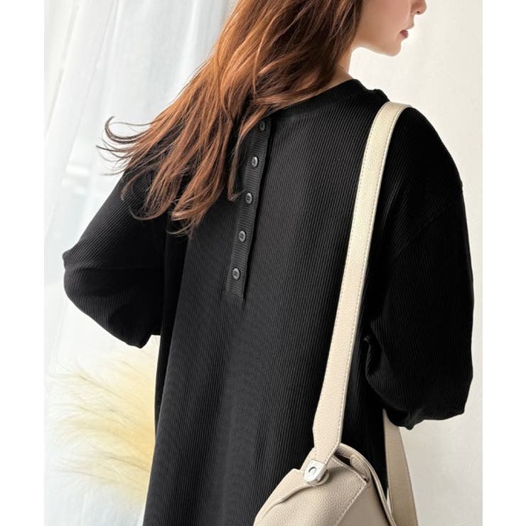 リラックス感とお洒落を両立。2wayヘンリーネックリブワンピース（ロング丈） | Classical Elf  | 詳細画像10 