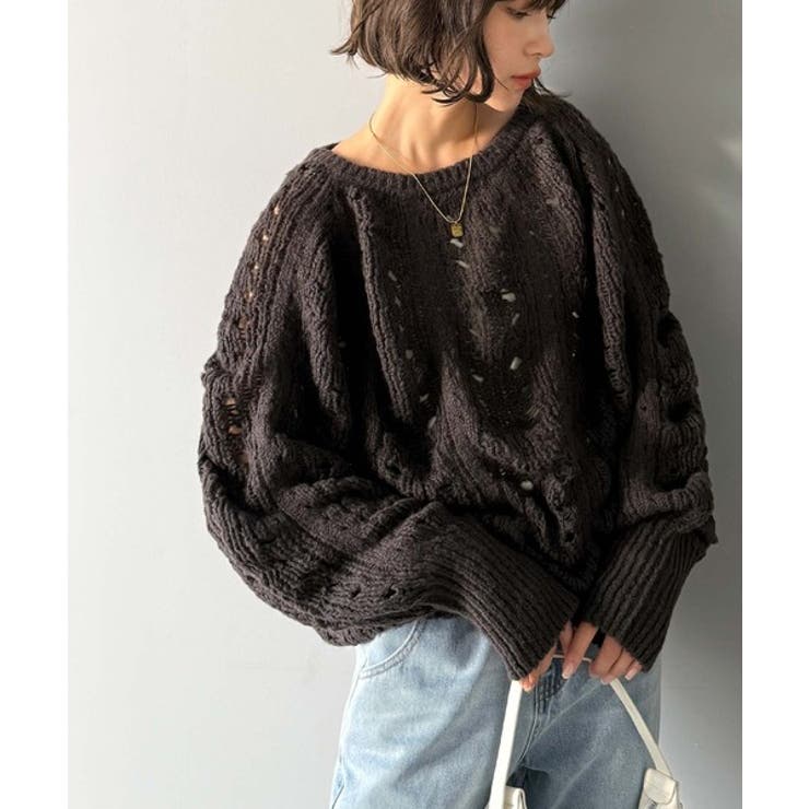 着るだけで上級者見えが叶う1枚♪ポコポコ透かし編みニットPO | Classical Elf  | 詳細画像19 