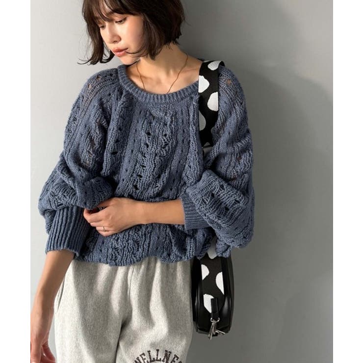 着るだけで上級者見えが叶う1枚♪ポコポコ透かし編みニットPO | Classical Elf  | 詳細画像23 