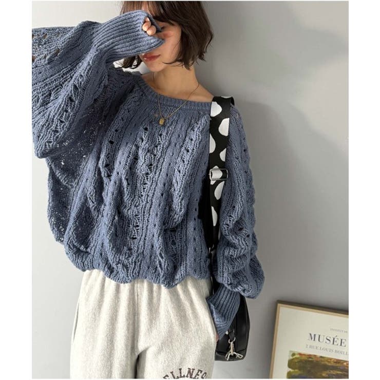 着るだけで上級者見えが叶う1枚♪ポコポコ透かし編みニットPO | Classical Elf  | 詳細画像24 