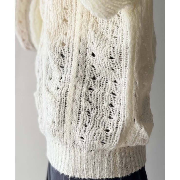 着るだけで上級者見えが叶う1枚♪ポコポコ透かし編みニットPO | Classical Elf  | 詳細画像35 