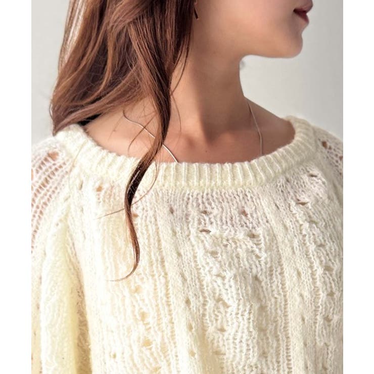 着るだけで上級者見えが叶う1枚♪ポコポコ透かし編みニットPO | Classical Elf  | 詳細画像37 