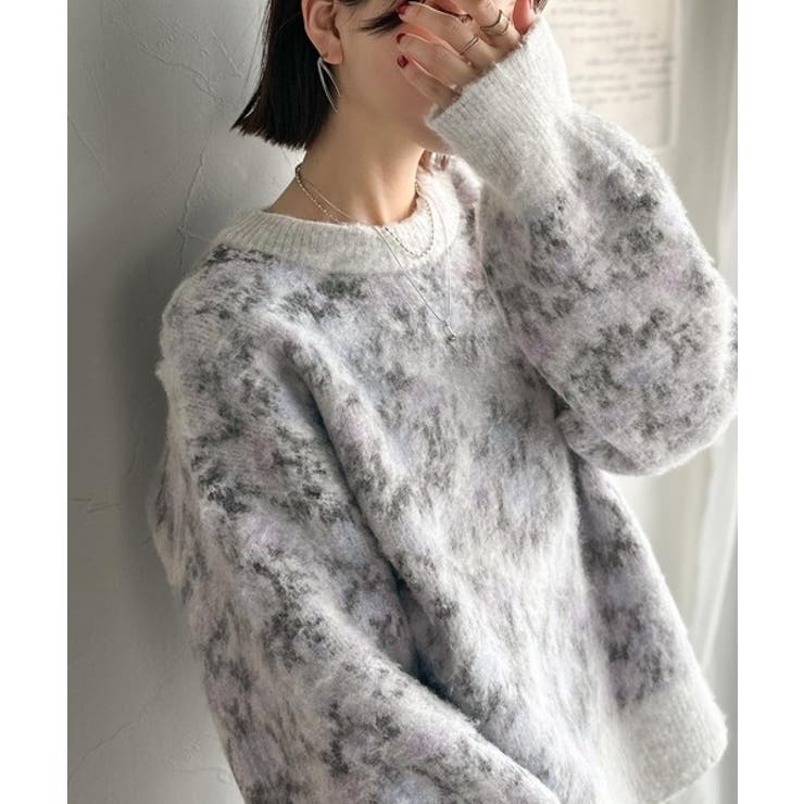 ヴィンテージライクなデザインで上級見え◎アンティークラグモチーフ柄ニットPO | Classical Elf  | 詳細画像9 