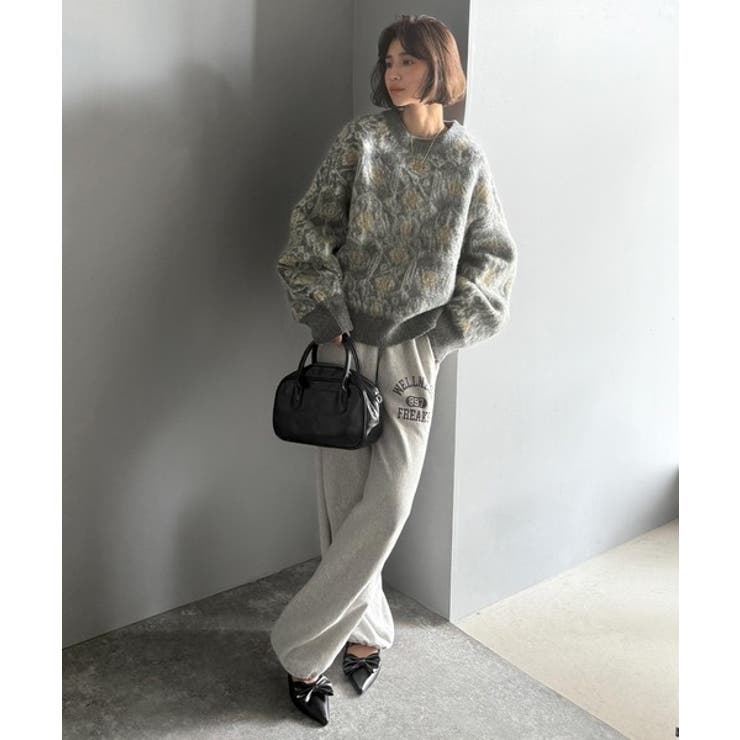 ヴィンテージライクなデザインで上級見え◎アンティークラグモチーフ柄ニットPO | Classical Elf  | 詳細画像17 