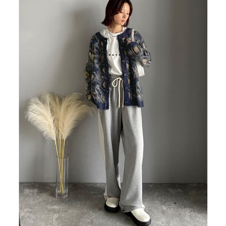 大人可愛いヴィンテージ調。モヘアタッチ前後2wayアンティークラグモチーフ柄ニッ… | Classical Elf  | 詳細画像47 