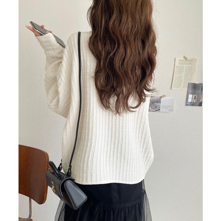 ゆったりシルエットでこなれ感をプラス。フクレジャガードトップス（長袖） | Classical Elf  | 詳細画像8 