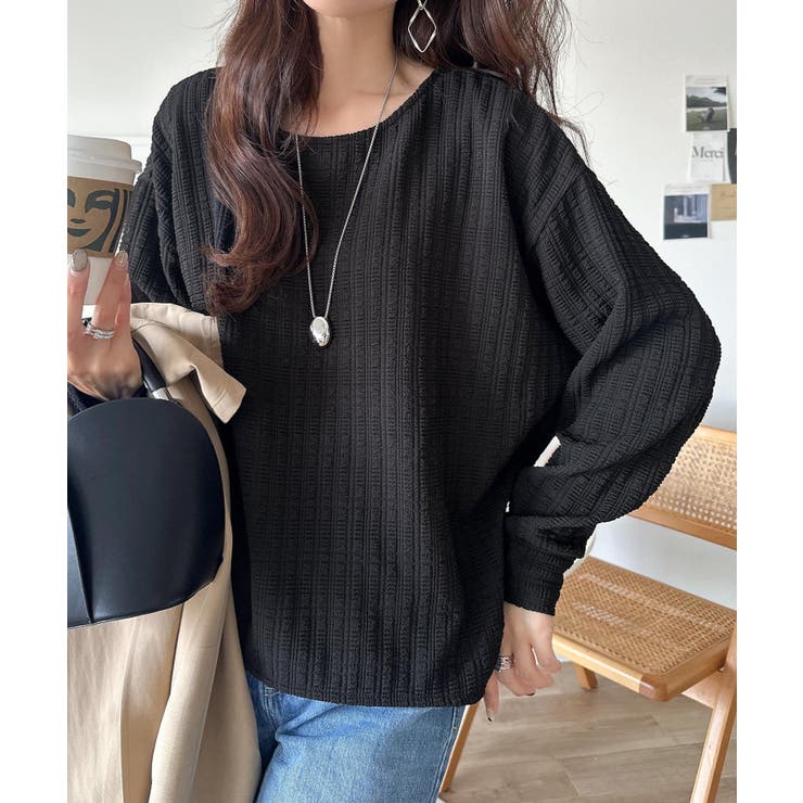 ゆったりシルエットでこなれ感をプラス。フクレジャガードトップス（長袖） | Classical Elf  | 詳細画像12 