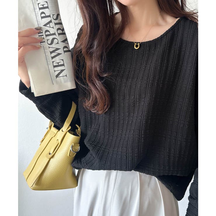 ゆったりシルエットでこなれ感をプラス。フクレジャガードトップス（長袖） | Classical Elf  | 詳細画像14 