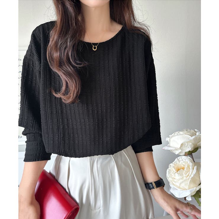 ゆったりシルエットでこなれ感をプラス。フクレジャガードトップス（長袖） | Classical Elf  | 詳細画像15 