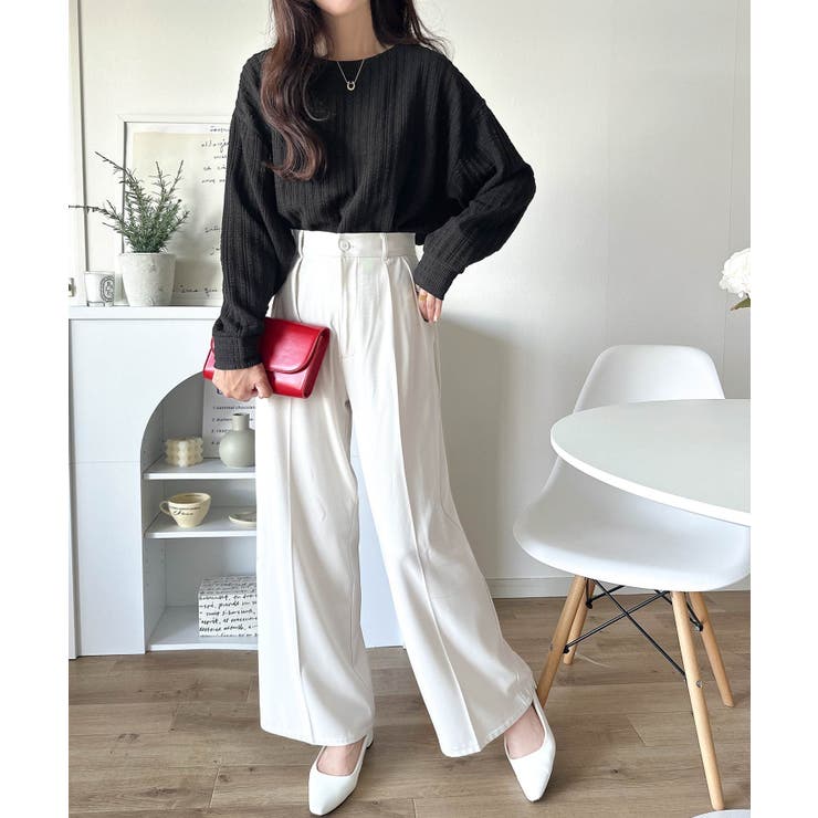 ゆったりシルエットでこなれ感をプラス。フクレジャガードトップス（長袖） | Classical Elf  | 詳細画像17 