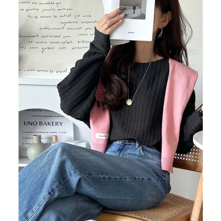 ゆったりシルエットでこなれ感をプラス。フクレジャガードトップス（長袖） | Classical Elf  | 詳細画像18 