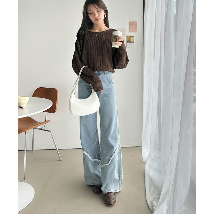 ゆったりシルエットでこなれ感をプラス。フクレジャガードトップス（長袖） | Classical Elf  | 詳細画像21 