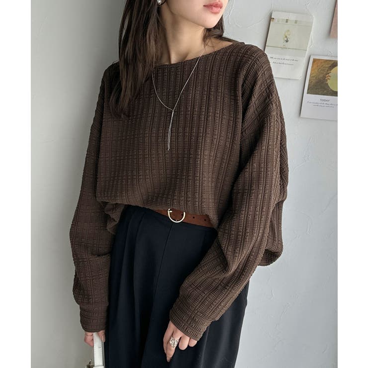 ゆったりシルエットでこなれ感をプラス。フクレジャガードトップス（長袖） | Classical Elf  | 詳細画像22 