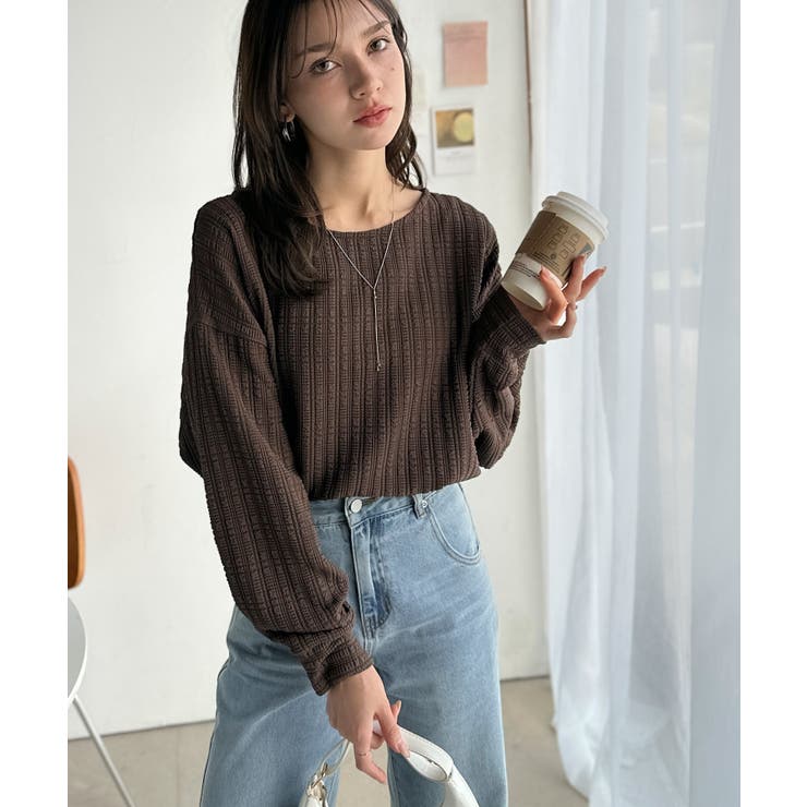 ゆったりシルエットでこなれ感をプラス。フクレジャガードトップス（長袖） | Classical Elf  | 詳細画像23 