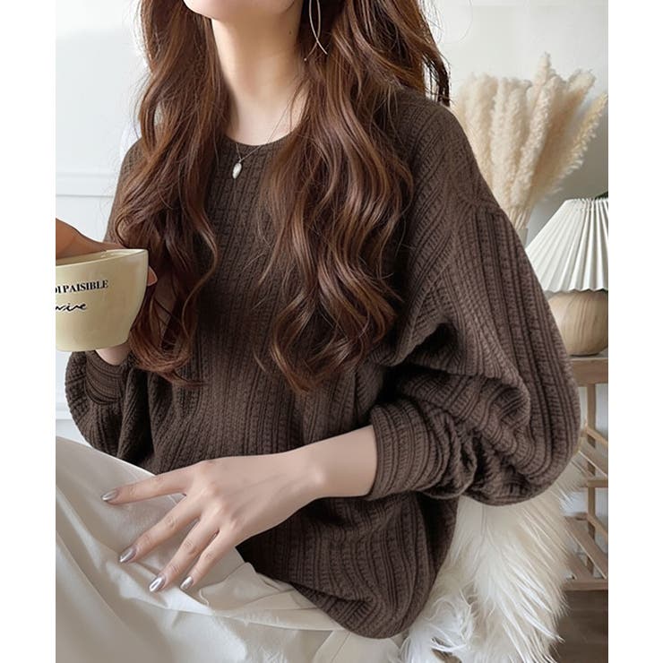 ゆったりシルエットでこなれ感をプラス。フクレジャガードトップス（長袖） | Classical Elf  | 詳細画像24 