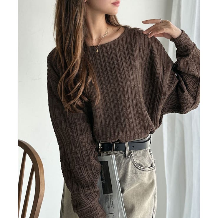 ゆったりシルエットでこなれ感をプラス。フクレジャガードトップス（長袖） | Classical Elf  | 詳細画像25 