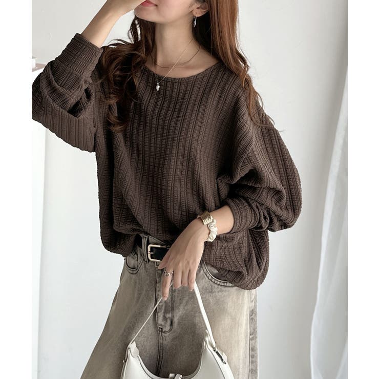 ゆったりシルエットでこなれ感をプラス。フクレジャガードトップス（長袖） | Classical Elf  | 詳細画像26 