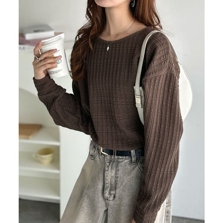 ゆったりシルエットでこなれ感をプラス。フクレジャガードトップス（長袖） | Classical Elf  | 詳細画像28 