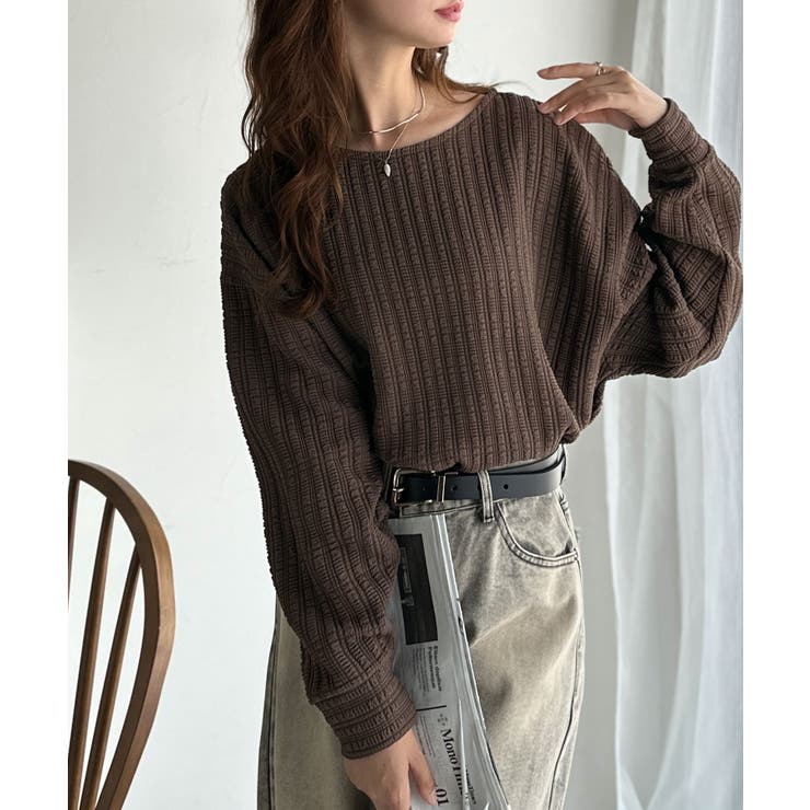 ゆったりシルエットでこなれ感をプラス。フクレジャガードトップス（長袖） | Classical Elf  | 詳細画像29 