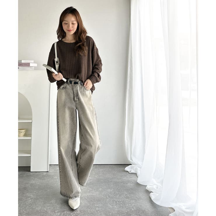 ゆったりシルエットでこなれ感をプラス。フクレジャガードトップス（長袖） | Classical Elf  | 詳細画像31 