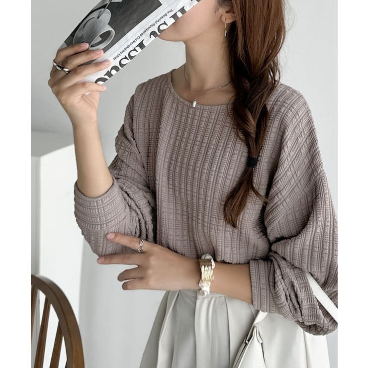 ゆったりシルエットでこなれ感をプラス。フクレジャガードトップス（長袖） | Classical Elf  | 詳細画像33 