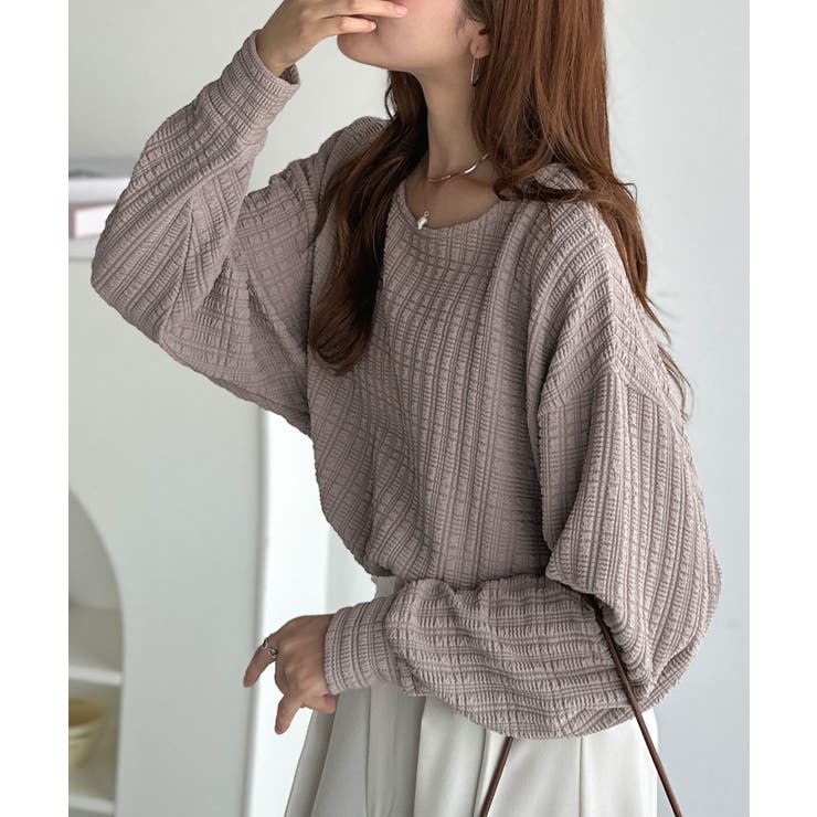 ゆったりシルエットでこなれ感をプラス。フクレジャガードトップス（長袖） | Classical Elf  | 詳細画像34 