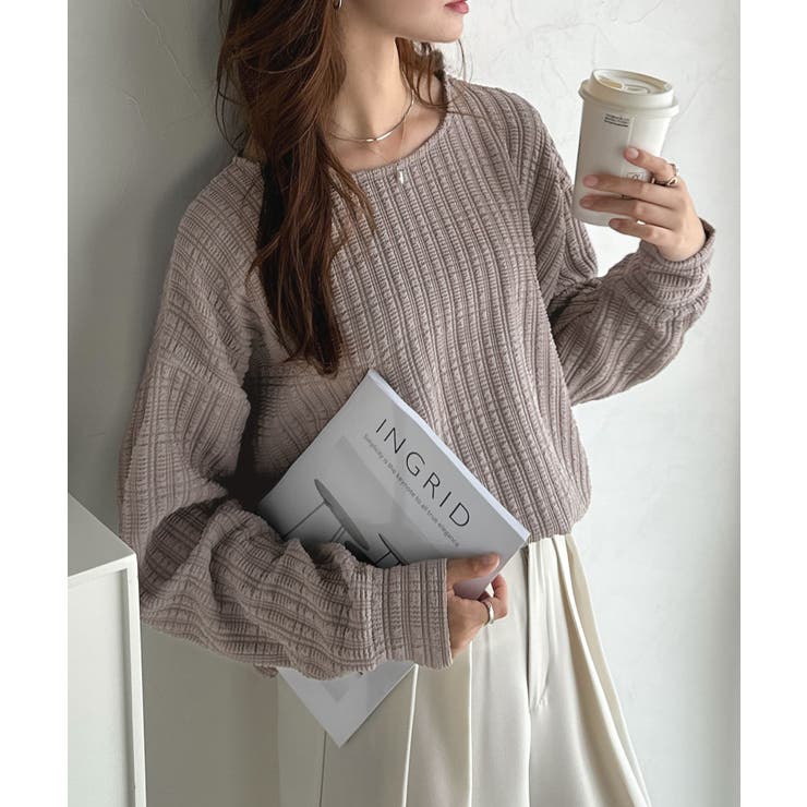 ゆったりシルエットでこなれ感をプラス。フクレジャガードトップス（長袖） | Classical Elf  | 詳細画像35 