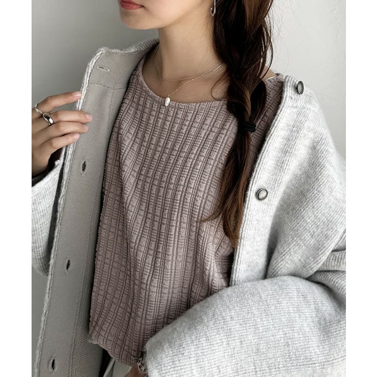 ゆったりシルエットでこなれ感をプラス。フクレジャガードトップス（長袖） | Classical Elf  | 詳細画像36 