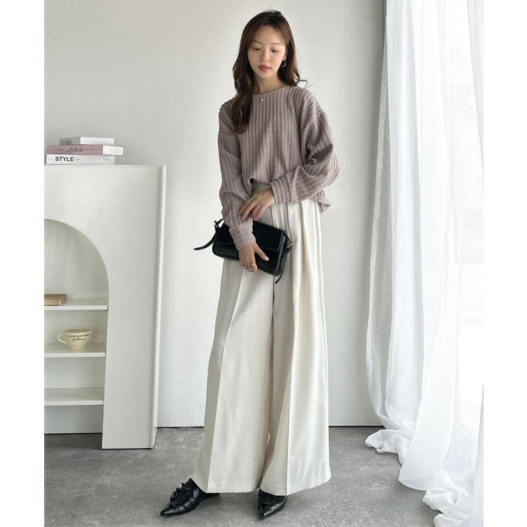 ゆったりシルエットでこなれ感をプラス。フクレジャガードトップス（長袖） | Classical Elf  | 詳細画像37 