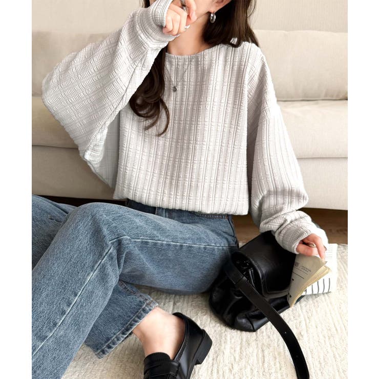 ゆったりシルエットでこなれ感をプラス。フクレジャガードトップス（長袖） | Classical Elf  | 詳細画像38 