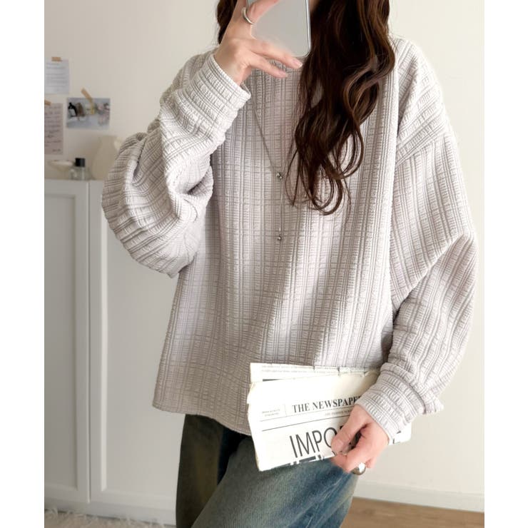 ゆったりシルエットでこなれ感をプラス。フクレジャガードトップス（長袖） | Classical Elf  | 詳細画像41 