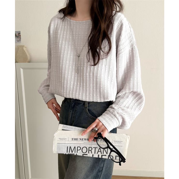 ゆったりシルエットでこなれ感をプラス。フクレジャガードトップス（長袖） | Classical Elf  | 詳細画像42 