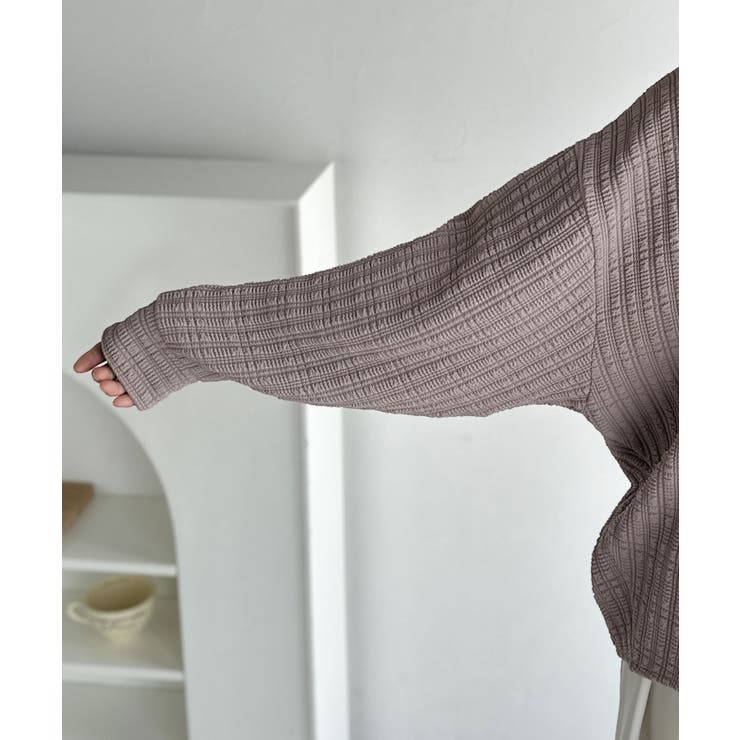 ゆったりシルエットでこなれ感をプラス。フクレジャガードトップス（長袖） | Classical Elf  | 詳細画像49 