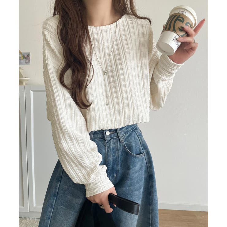 ゆったりシルエットでこなれ感をプラス。フクレジャガードトップス（長袖） | Classical Elf  | 詳細画像1 