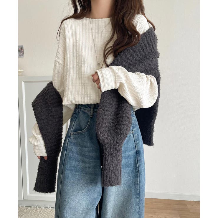 ゆったりシルエットでこなれ感をプラス。フクレジャガードトップス（長袖） | Classical Elf  | 詳細画像3 