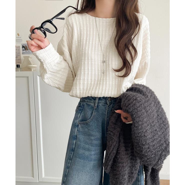 ゆったりシルエットでこなれ感をプラス。フクレジャガードトップス（長袖） | Classical Elf  | 詳細画像4 