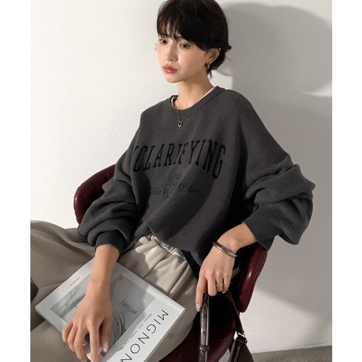 カレッジスタイルで秋めく。トレンド感たっぷりのエンブレムロゴ入りダブルジャガード… | Classical Elf  | 詳細画像22 