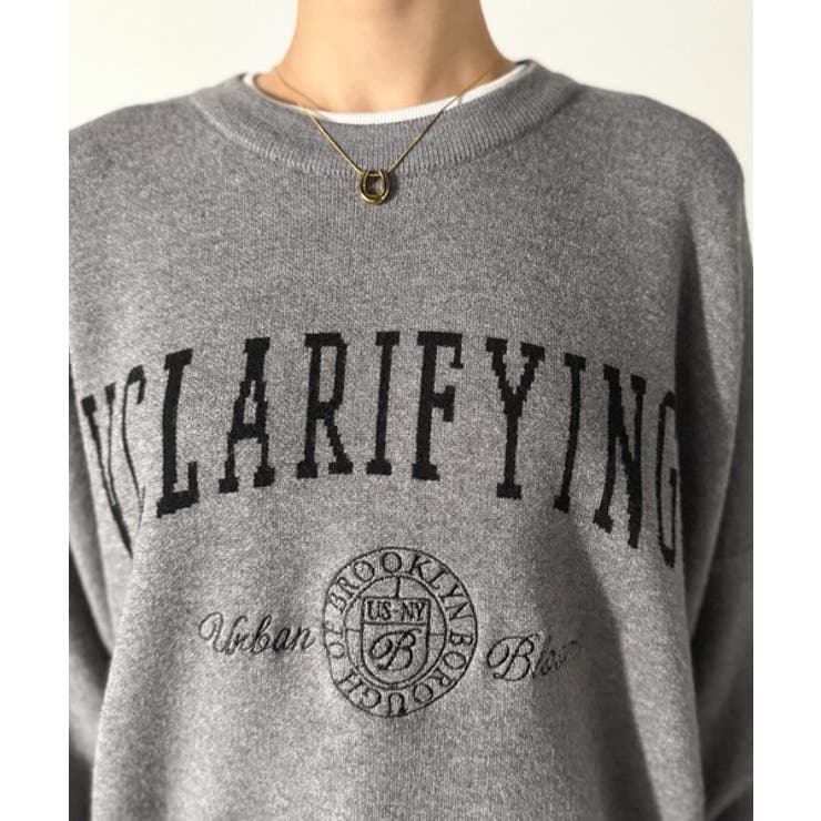 カレッジスタイルで秋めく。トレンド感たっぷりのエンブレムロゴ入りダブルジャガード… | Classical Elf  | 詳細画像28 