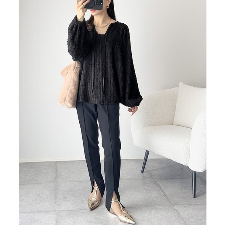 一枚でサマになる大人のジャガード。前後2wayカットジャガードシェイプチュニック… | Classical Elf  | 詳細画像16 