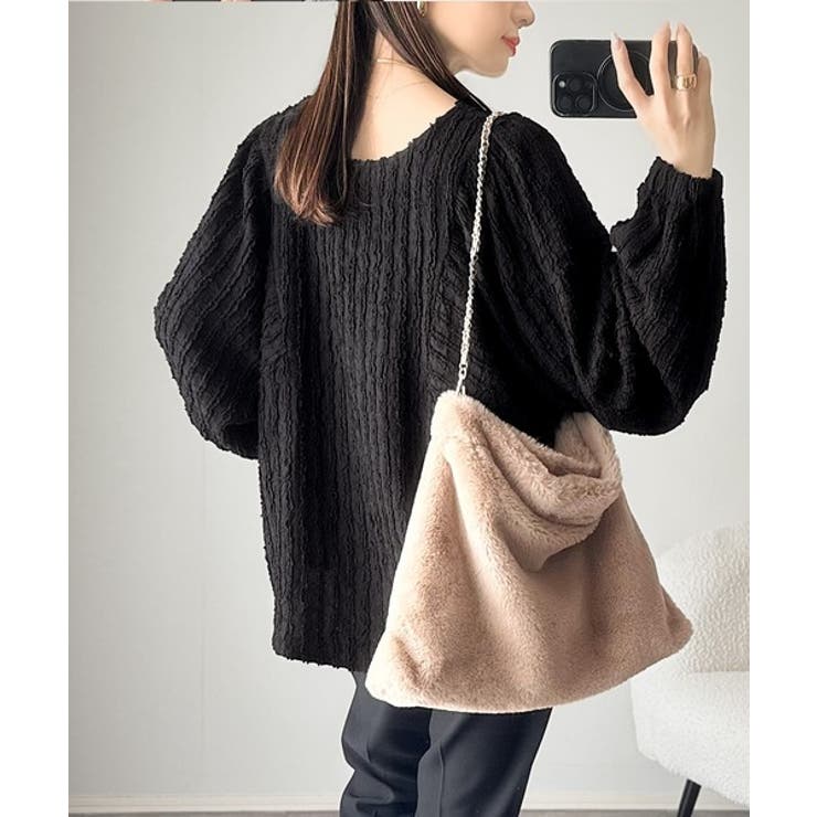 一枚でサマになる大人のジャガード。前後2wayカットジャガードシェイプチュニック… | Classical Elf  | 詳細画像18 