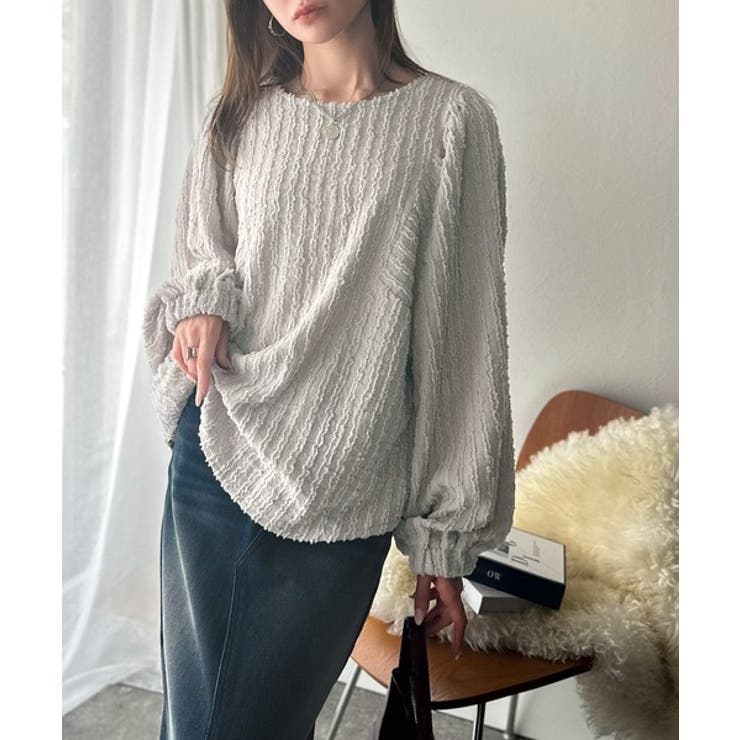 一枚でサマになる大人のジャガード。前後2wayカットジャガードシェイプチュニック… | Classical Elf  | 詳細画像24 