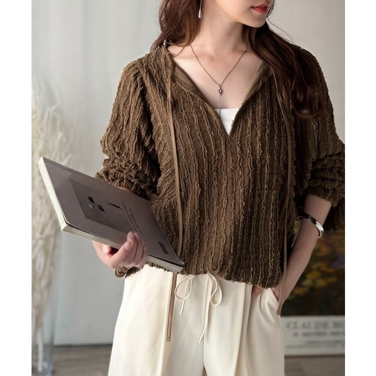 一枚でサマになる大人のジャガード。前後2wayカットジャガードシェイプチュニック… | Classical Elf  | 詳細画像25 