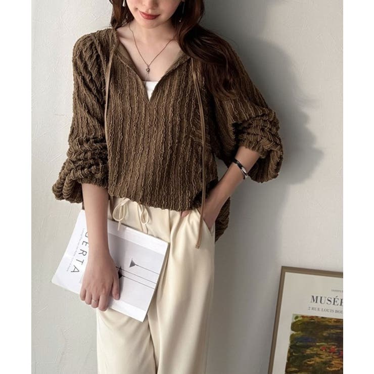 一枚でサマになる大人のジャガード。前後2wayカットジャガードシェイプチュニック… | Classical Elf  | 詳細画像26 