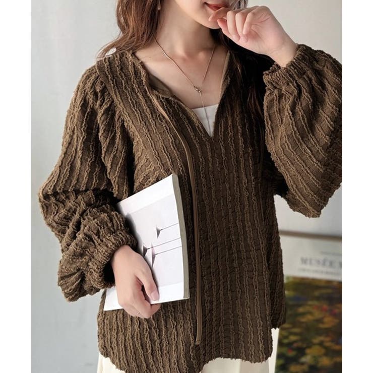 一枚でサマになる大人のジャガード。前後2wayカットジャガードシェイプチュニック… | Classical Elf  | 詳細画像29 