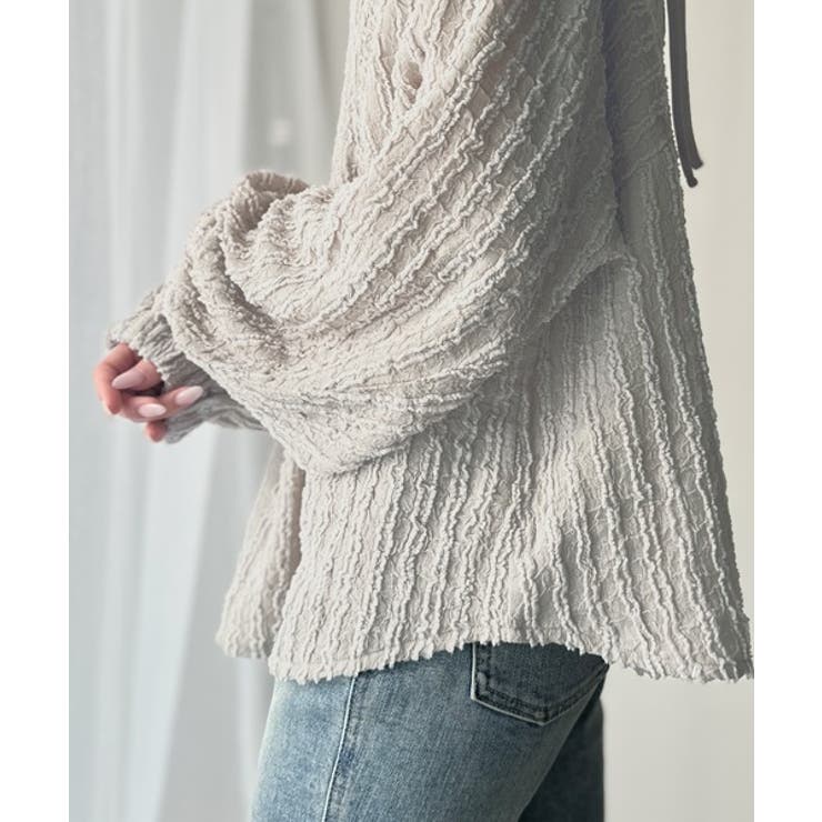 一枚でサマになる大人のジャガード。前後2wayカットジャガードシェイプチュニック… | Classical Elf  | 詳細画像33 