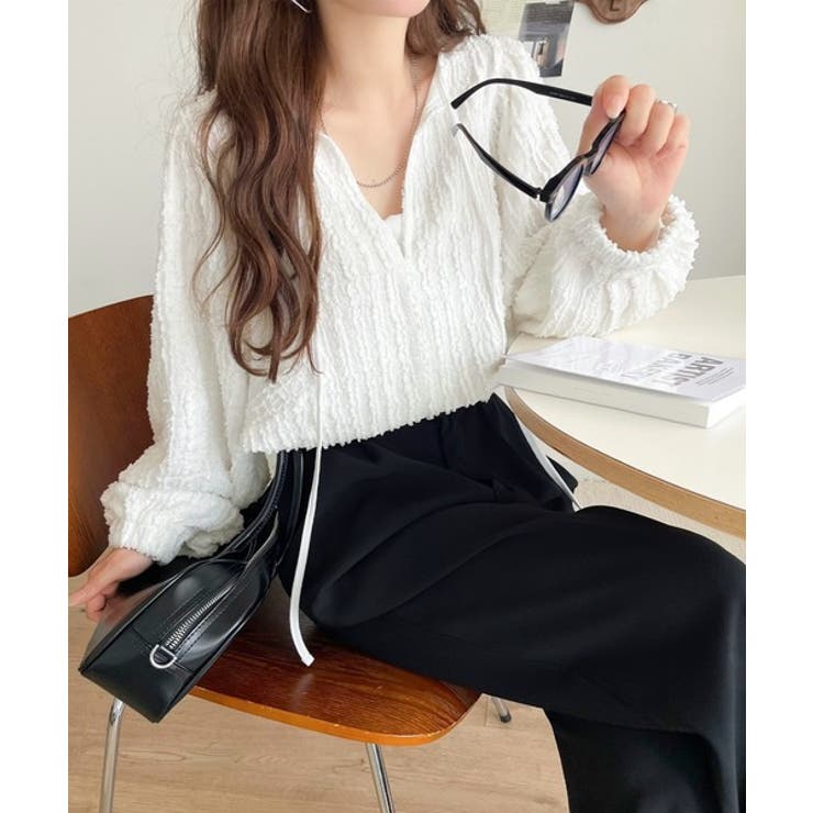 一枚でサマになる大人のジャガード。前後2wayカットジャガードシェイプチュニック… | Classical Elf  | 詳細画像1 